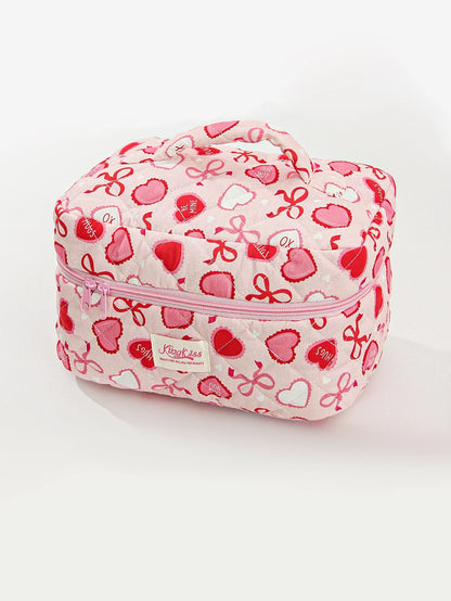Hearts & Bows Cosmetic Bag