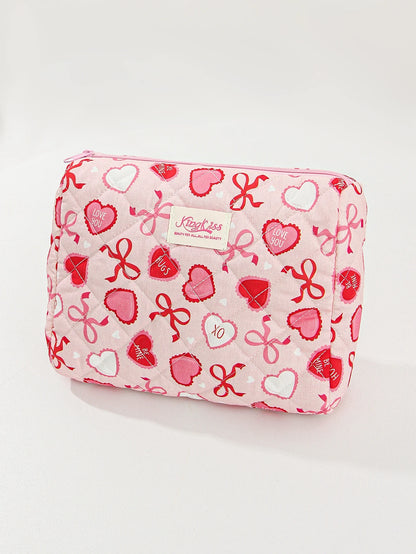 Hearts & Bows Cosmetic Bag
